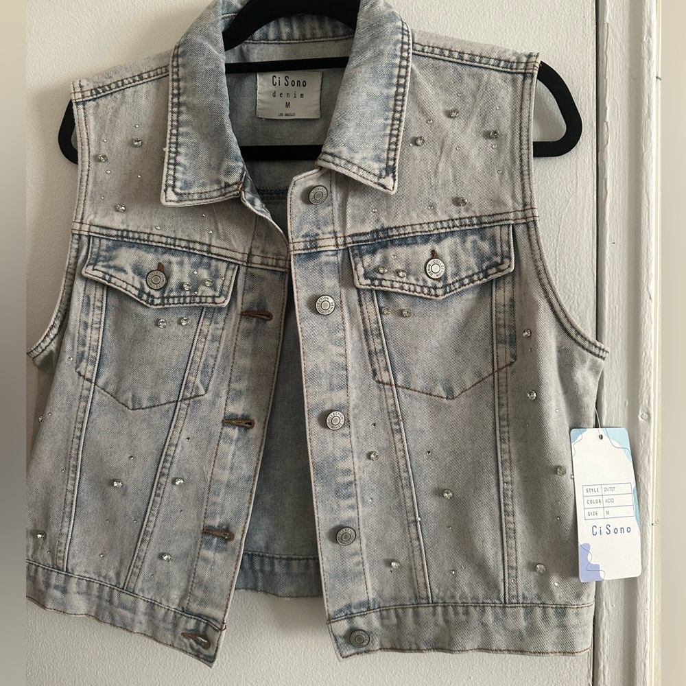 Bedazzled vest